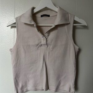 Brandy melville sleeveless polo